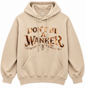 Regular Hoodie Beige Bronze Typography